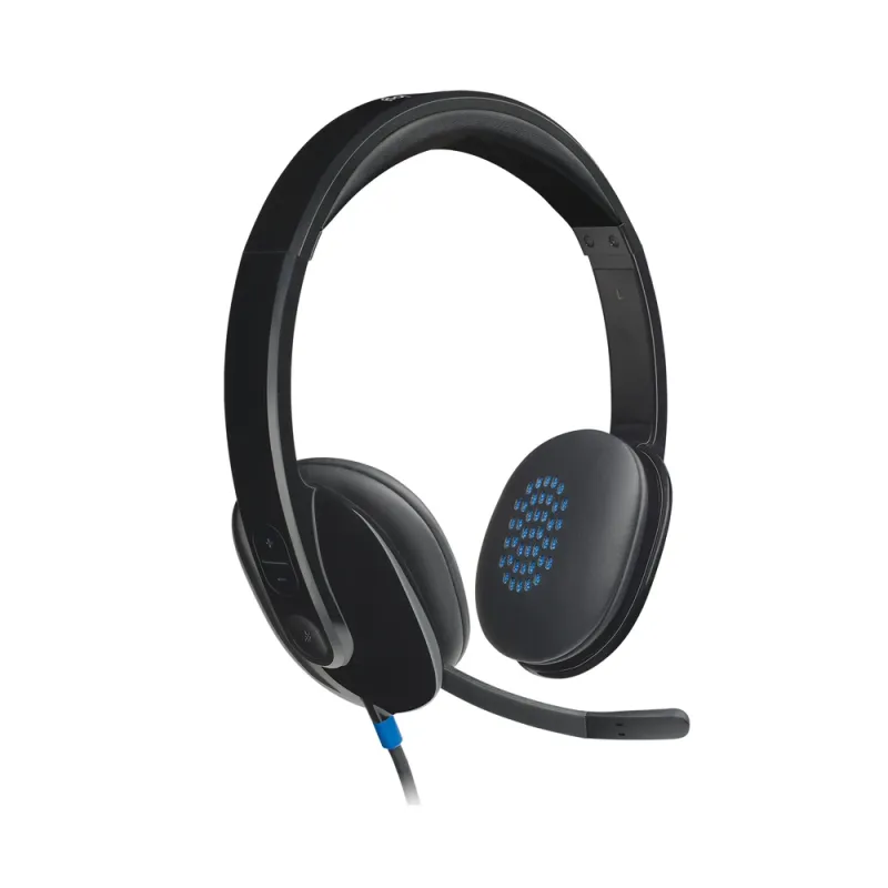 Audífonos Logitech H540 - USB - 1.8 M - Micrófono - Negro - 981-000510