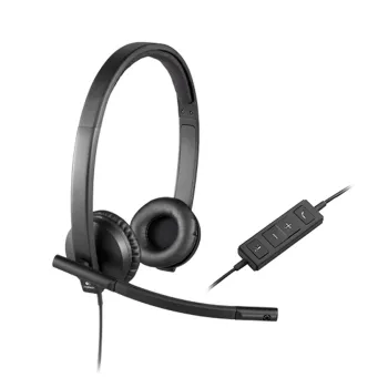 Logitech Usb Headset H570E Auriculares Alámbrico Diadema Oficina/Centro De Llamadas Negro - 981-000574