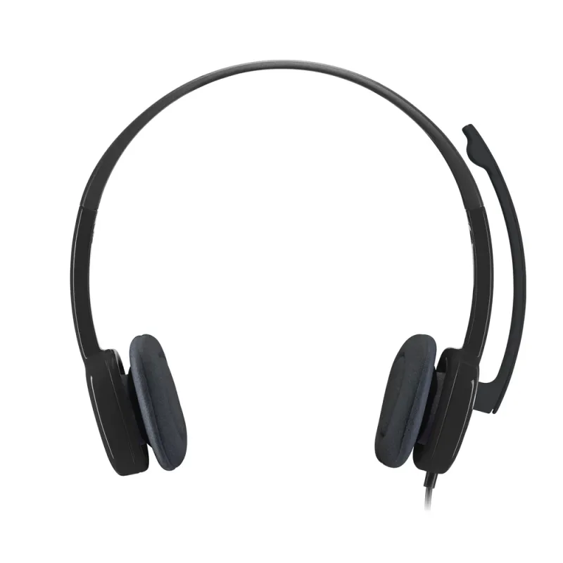 Diadema Logitech H151 - 3.5mm - Micrófono integrado - Negro - 981-000587