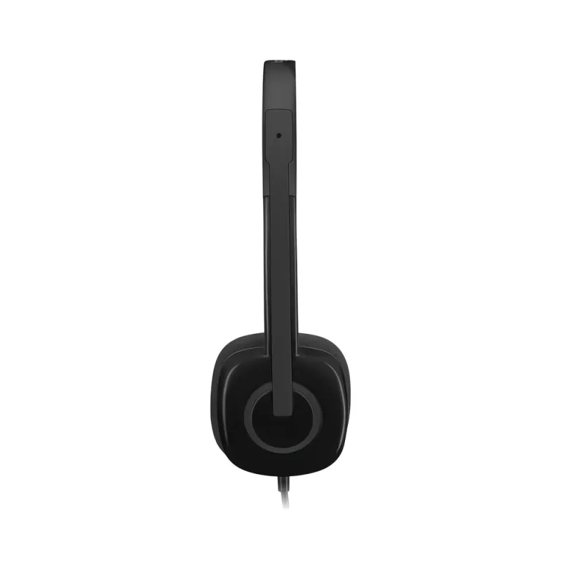 Diadema Logitech H151 - 3.5mm - Micrófono integrado - Negro - 981-000587