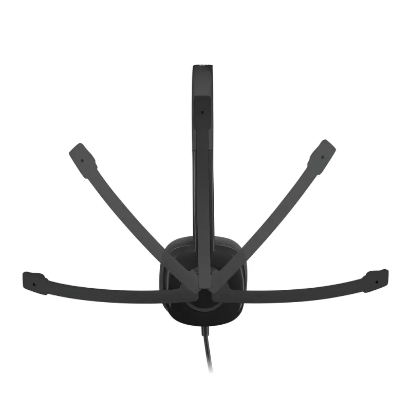 Diadema Logitech H151 - 3.5mm - Micrófono integrado - Negro - 981-000587