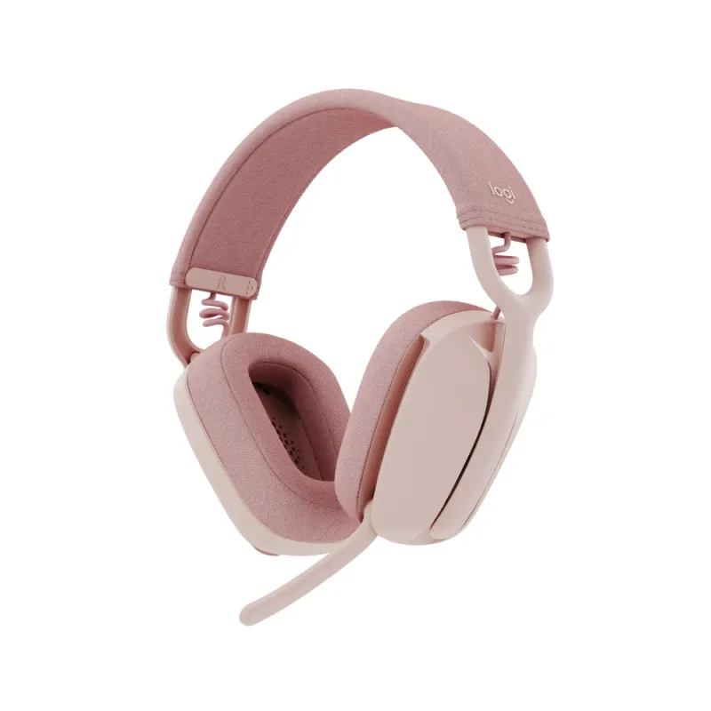 Diadema Logitech Zone Vibe 100 - Inalámbrica - Bluetooth - USB-C - Rosa - 981-001223
