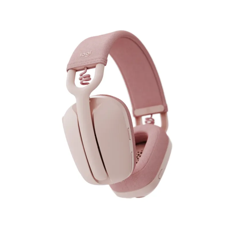 Diadema Logitech Zone Vibe 100 - Inalámbrica - Bluetooth - USB-C - Rosa - 981-001223