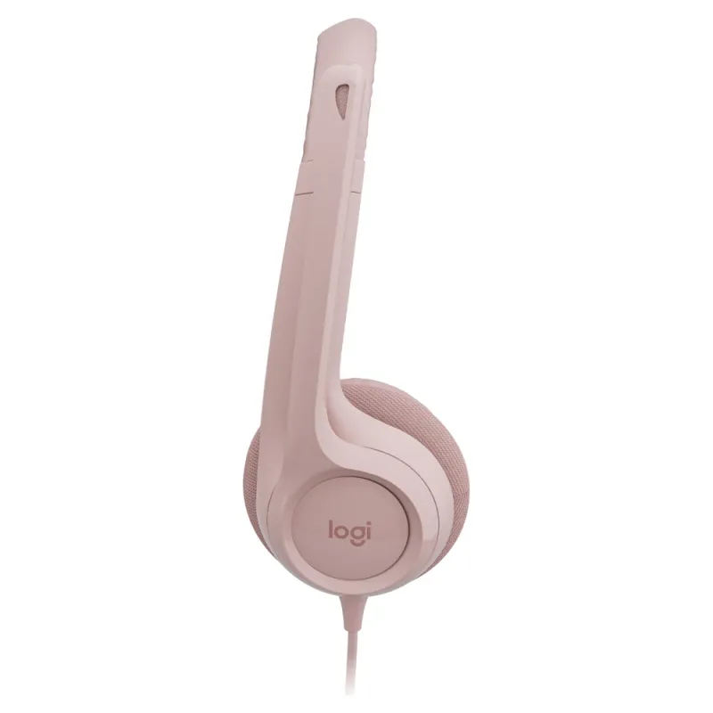 Diadema Logitech H390 - Alámbrico - USB - Micrófono - Rosa - 981-001280