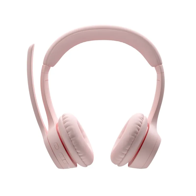 Diadema Logitech Zone 300 - Inalámbrico - Bluetooth - Micrófono - Rosa - 981-001411