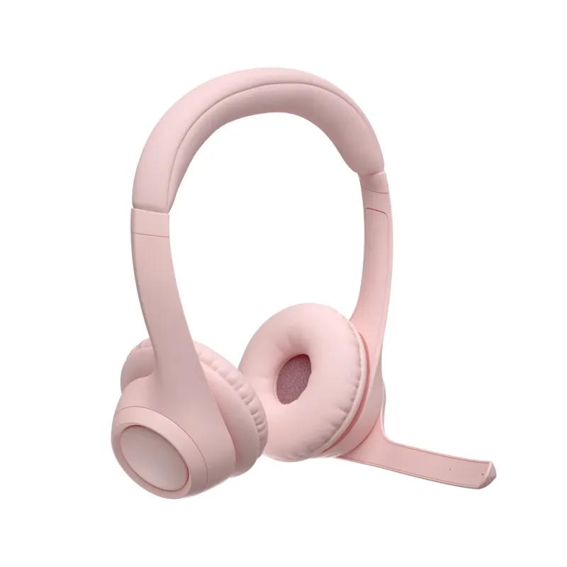 Diadema Logitech Zone 300 - Inalámbrico - Bluetooth - Micrófono - Rosa - 981-001411