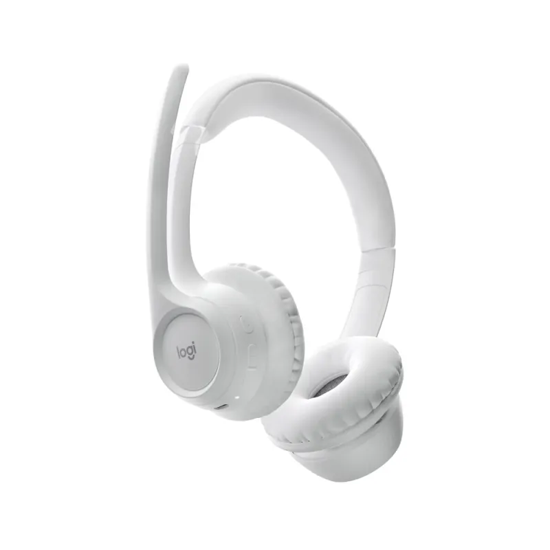 Diadema Logitech Zone 300 - Inalámbrico - Bluetooth - Micrófono - Blanco - 981-001416