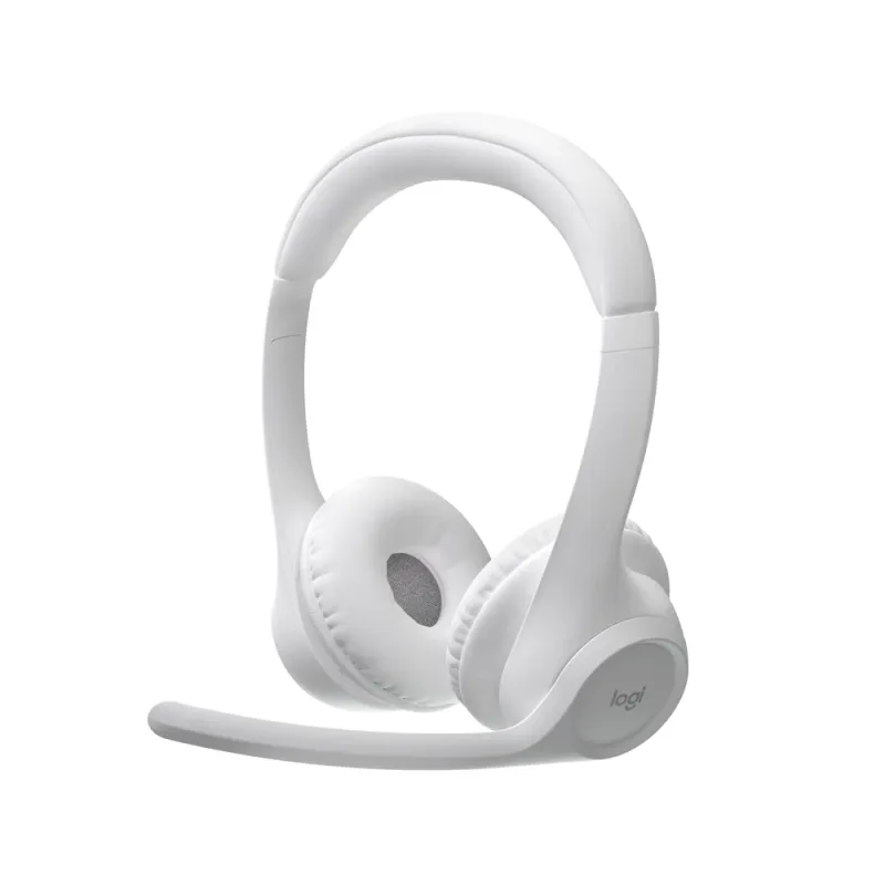 Diadema Logitech Zone 300 - Inalámbrico - Bluetooth - Micrófono - Blanco - 981-001416