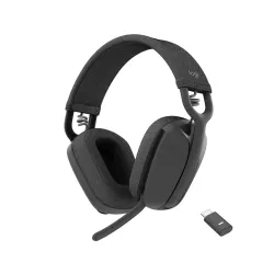 Diadema Logitech Zone Vibe Wireless - Inalámbrico - Micrófono - USB - Certificado para Microsoft Teams - 981-001156 Diadema Logitech Zone Vibe Wireless - Inalámbrico - Micrófono - USB - Certificado para Microsoft Teams - 981-001156