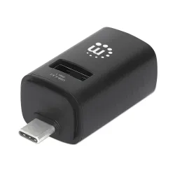 HUB USB Manhattan 180993 - USB-A a USB-C - Negro - 180993 HUB USB Manhattan 180993 - USB-A a USB-C - Negro - 180993