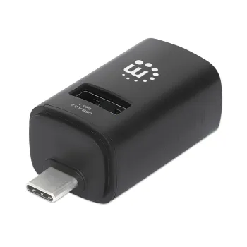 HUB USB Manhattan 180993 - USB-A a USB-C - Negro - 180993