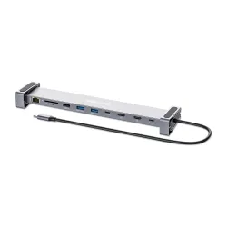 Docking Station Manhattan 190398 - USB-A/USB-C/HDMI/Micro SD/SD/RJ-45 - MST - Plata - 190398 Docking Station Manhattan 190398 - USB-A/USB-C/HDMI/Micro SD/SD/RJ-45 - MST - Plata - 190398