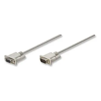 Cable Serial Manhattan 304344 - DB9 - Macho - 3m - 304344