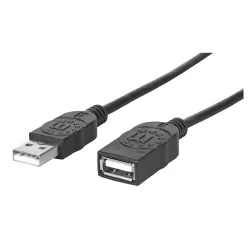 Extensión USB Manhattan 308519 - 90cm - Negro - 308519 Extensión USB Manhattan 308519 - 90cm - Negro - 308519