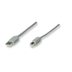 Cable USB Manhattan - A-B - Gris - 3 Mts - 317863 Cable USB Manhattan - A-B - Gris - 3 Mts - 317863