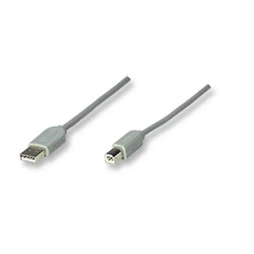 Cable USB Manhattan - A-B - Gris - 3 Mts - 317863