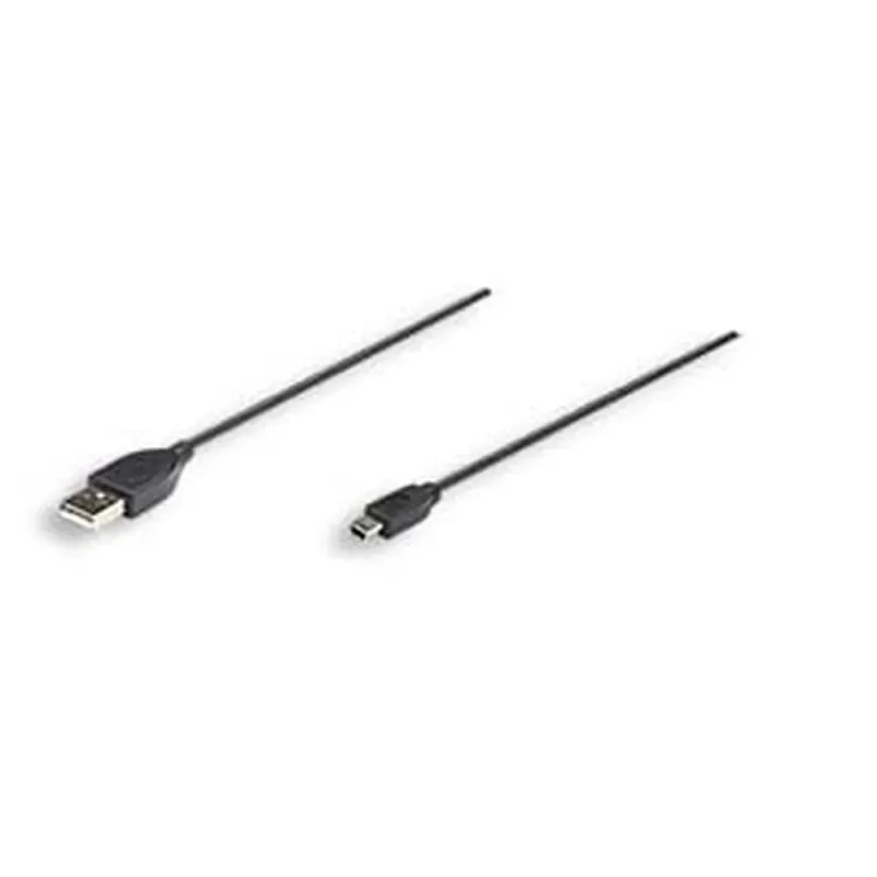 Manhattan Cable USB 2.0, USB A Macho - Mini USB B Macho - 1 Metro - Negro - 322638
