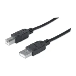 Cable Manhattan 337779 - USB A / USB B - 5m - Negro - 337779 Cable Manhattan 337779 - USB A / USB B - 5m - Negro - 337779