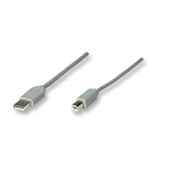 Cable USB Manhattan - A-B - Gris - 4.5 mts - 341028