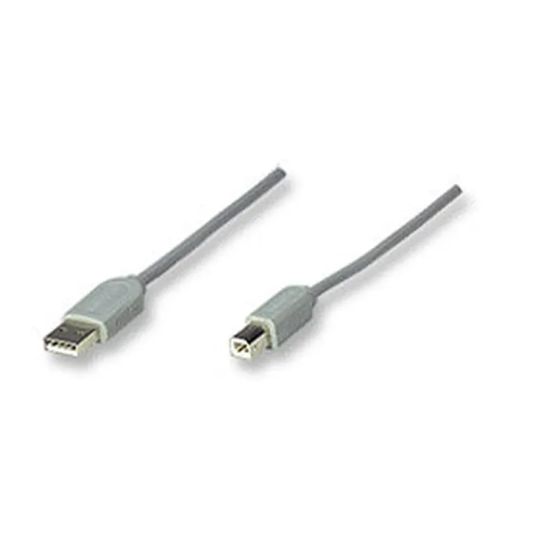 Cable USB Manhattan - A-B - Gris - 4.5 mts - 341028
