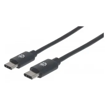 Cable Manhattan 354868 - USB-C - Macho - 50 cm - Negro - 354868
