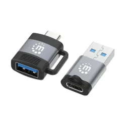 Kit Adaptador USB Manhattan 356329 - USB-C a USB-A - USB-A a USB-C - 356329 Kit Adaptador USB Manhattan 356329 - USB-C a USB-A - USB-A a USB-C - 356329