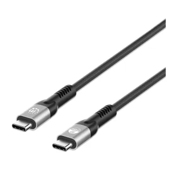 Cable USB-C Manhattan 356381 - 2m - USB4 - Negro - 356381