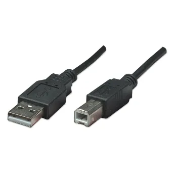 Cable USB Manhattan 374507 - USB A a USB B - Macho a Macho - 480 Mbps - 0.5M - 374507