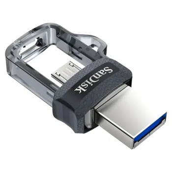 Memoria Micro Usb Sandisk Ultra Dual M3.0 128Gb Usb 3.0 Otg Plata - SDDD3-128G-G46