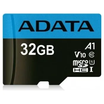 Micro Sd Adata Premier (A1 V10) 32 Gb, 100 Mb/S, 25 Mb/S, Negro, Clase 10 - AUSDH32GUICL10A1-RA1
