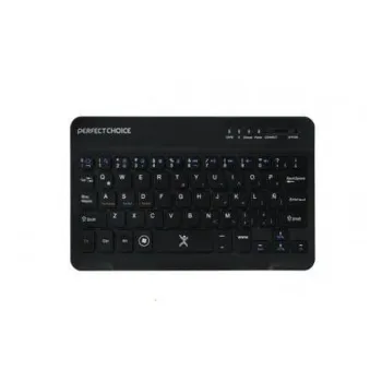 Mini Teclado Inalámbrico Perfect Choice Pc 200932 Bluetooth Micro Usb Negro - PC-200932