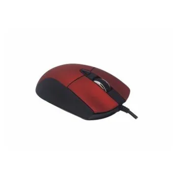 Mouse Naceb Na 0115R Alámbrico 6 Botones Rojo - NA-0115R
