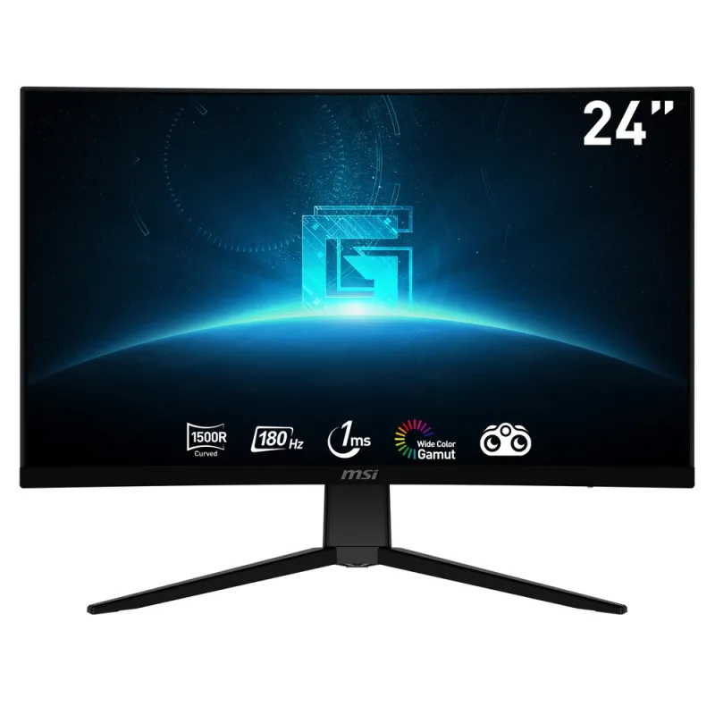 Monitor Gamer MSI G2422C - 24" - Full HD - 180Hz - HDMI - DisplayPort - Curvo - G2422C