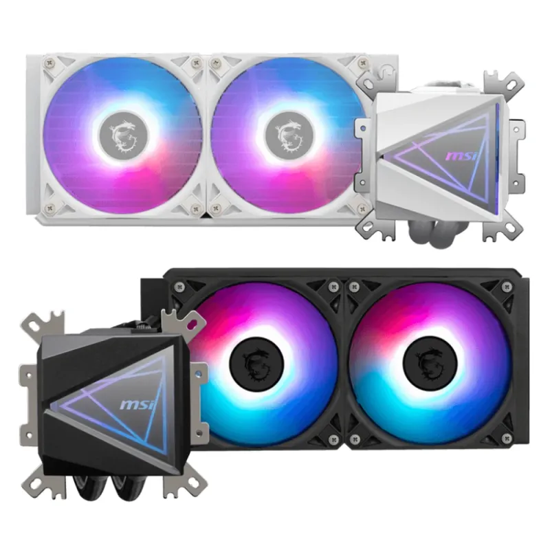 Enfriamiento Líquido MSI MAG CORELIQUID I240 - 2 Ventiladores -  ARGB - Negro - MAG CORELIQUID I240