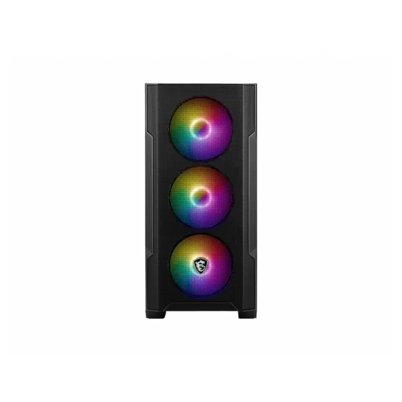 Gabinete Gamer MSI MAG FORGE M100A - Mini Torre - Micro-ATX/Mini-ITX - 3x Ventilador Frontal - Panel Lateral - MAG FORGE M100A