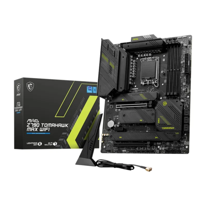 Tarjeta Madre MSI MAG Z790 TOMAHAWK MAX WIFI - Socket 1700 - 4xDDR5 - 4800/5600/7800+(OC)MHz - HDMI - DisplayPort - USB 2.0/3.2 - ATX - MAG Z790 TOMAHAWK MAX WIFI