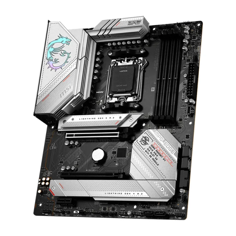 Tarjeta Madre MSI MPG B650 EDGE WIFI - Socket AM5 - 4x DDR5 - 4800/5000/7800+(OC)MHz - HDMI - DisplayPort - USB 2.0/3.2 - ATX - MPG B650 EDGE WIFI