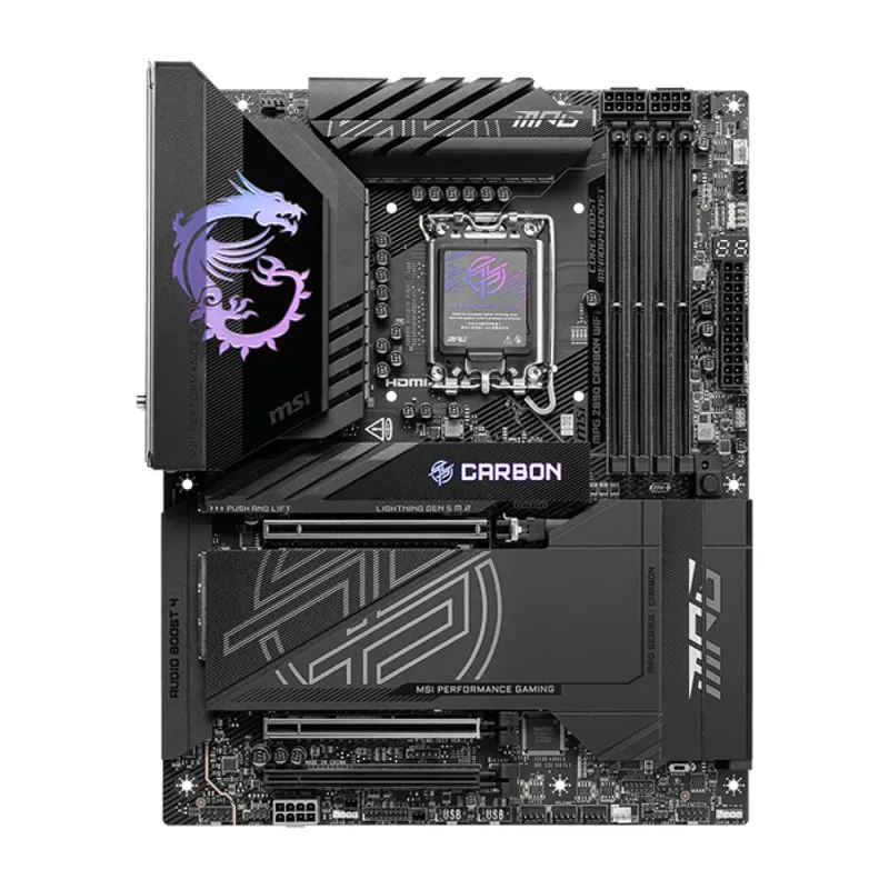 Tarjeta Madre MSI MPG Z890 CARBON WIFI - Socket LGA 1851 - 4x DDR5 - HDMI - ATX - MPG Z890 CARBON WIFI