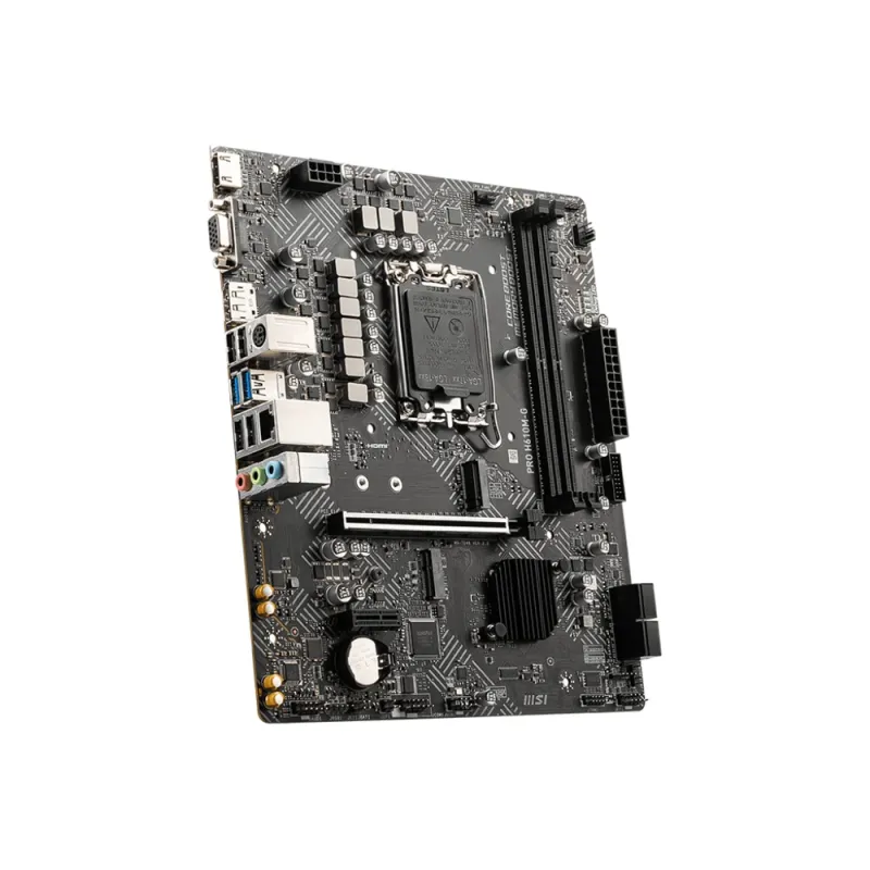 Tarjeta Madre MSI PRO H610M-G - Socket 1700 - 2xDDR5 - 5600MHz - HDMI - DisplayPort - VGA - M.2 - USB 2.0/3.2 - Micro ATX - PRO H610M-G