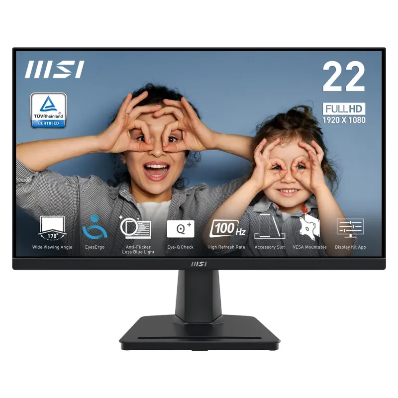 Monitor MSI PRO MP225V - 21.45" - Full HD - HDMI - VGA - PRO MP225V