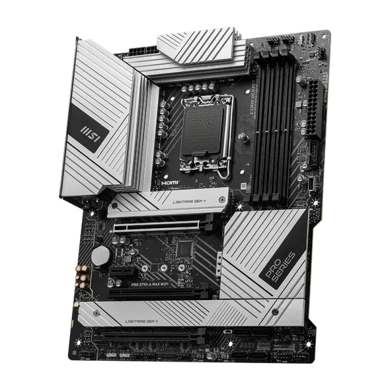 Tarjeta Madre MSI PRO Z790-A MAX WIFI - Socket 1700 - 4xDDR5 - 4800/5600/7800+(OC)MHz - HDMI - DisplayPort - USB 2.0/3.2 - ATX - PRO Z790-A MAX WIFI