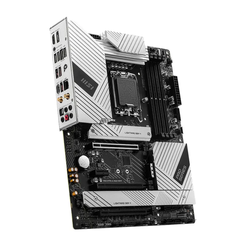 Tarjeta Madre MSI PRO Z790-A MAX WIFI - Socket 1700 - 4xDDR5 - 4800/5600/7800+(OC)MHz - HDMI - DisplayPort - USB 2.0/3.2 - ATX - PRO Z790-A MAX WIFI