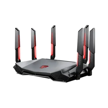 Router MSI RadiX AXE6600 - 2.4GHz/5GHz/6GHz - 4804 Mbps - 5 Puertos - 6 Antenas - RADIX AXE6600 WIFI 6E TRI-BAND