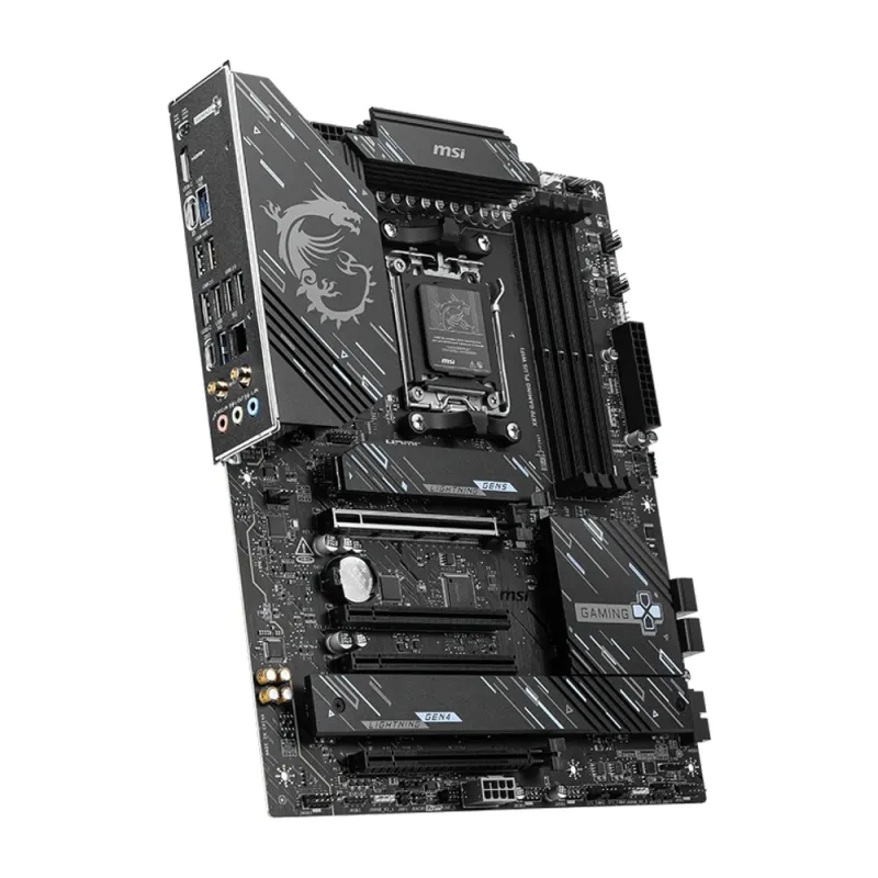 Tarjeta Madre MSI X870 GAMING PLUS WIFI - Socket AM5 - 4x DDR5 - 4800/5600/8200(OC)MHz - HDMI - USB - ATX - X870 GAMING PLUS WIFI