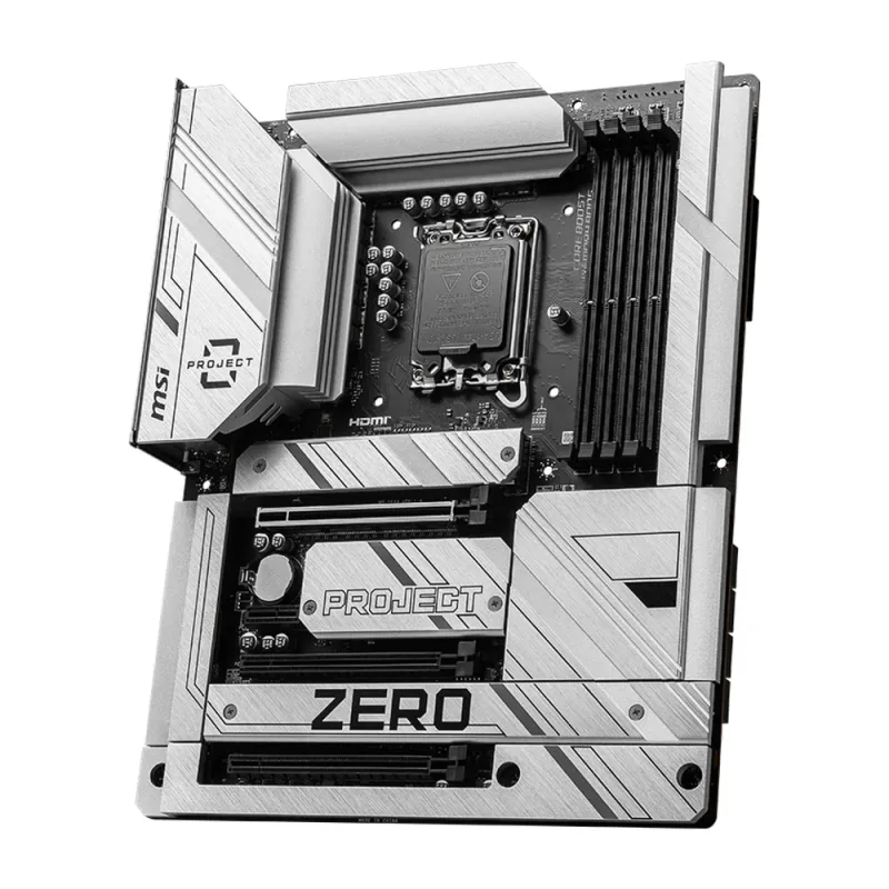 Tarjeta Madre MSI Z790 PROJECT ZERO - Socket 1700 - 4x DDR5 - 4800/5800(OC)/7200+(OC) - HDMI - DisplayPort - USB 2.0 - ATX - Z790 PROJECT ZERO