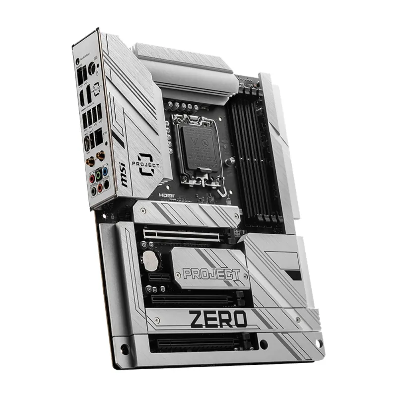 Tarjeta Madre MSI Z790 PROJECT ZERO - Socket 1700 - 4x DDR5 - 4800/5800(OC)/7200+(OC) - HDMI - DisplayPort - USB 2.0 - ATX - Z790 PROJECT ZERO