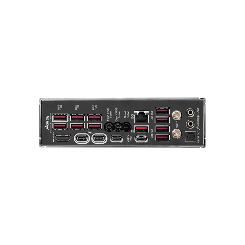 Tarjeta Madre MSI MEG Z890 ACE - Socket LGA 1851 - 4x DDR5 - 4800/6400(OC)9200(OC) MT/s - HDMI - DisplayPort - ATX - MEG Z890 ACE