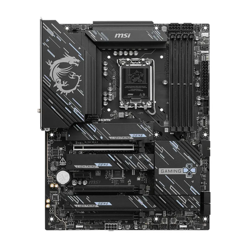Tarjeta Madre MSI Z890 GAMING PLUS WIFI - Socket LGA 1851 - 4x DDR5 - 4800/6400(OC)/9200(OC) MHz - HDMI - DisplayPort - USB 2.0 - ATX - Z890 GAMING PLUS WI