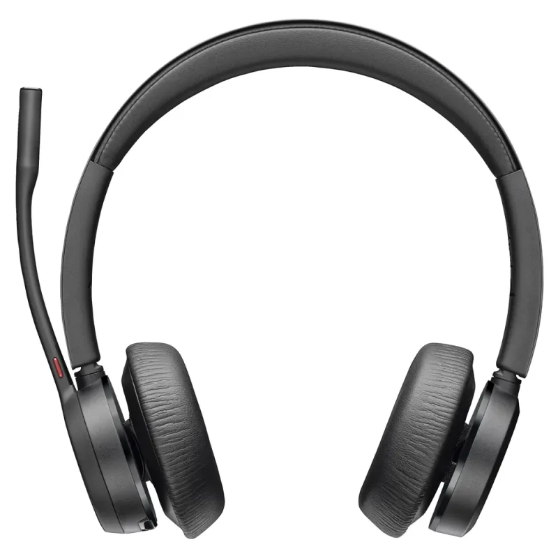 Diadema Poly Voyager 4320 - Inalámbrico - Micrófono - Negro - Certificado para Microsoft Teams - 77Z30AA
