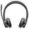 Diadema Poly Voyager 4320 - Inalámbrico - Micrófono - Negro - Certificado para Microsoft Teams - 77Z30AA